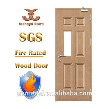 Porta de madeira avaliado do fogo das BS 60mins
